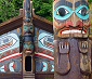  Totem Poles Near Ketchikan Alaska 